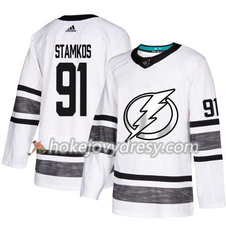 Pánské Hokejový Dres Tampa Bay Lightning Steven Stamkos 91 Bílá 2019 NHL All-Star Adidas Authentic